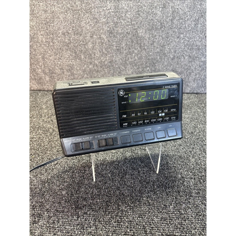 Vtg~GE 7-4648B AM/FM‎ Digital Alarm Clock Radio~Tested and Works Great